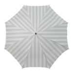 Vertical Stripes - White and Pastel Pink Golf Umbrella