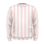 Vertical Stripes - White and Misty Rose Pink Men s Sweatshirt