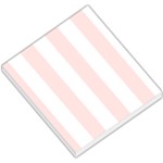Vertical Stripes - White and Misty Rose Pink Small Memo Pads
