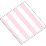 Vertical Stripes - White and Piggy Pink Small Memo Pads