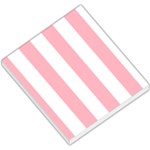 Vertical Stripes - White and Pastel Pink Small Memo Pads