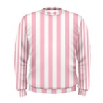Vertical Stripes - White and Pink Men s Sweatshirt
