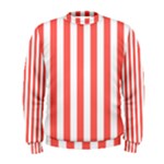 Vertical Stripes - White and Pastel Red Men s Sweatshirt