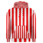 Vertical Stripes - White and Red Men s Pullover Hoodie