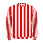 Vertical Stripes - White and Red Men s Sweatshirt