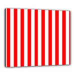 Vertical Stripes - White and Red Canvas 24  x 20  (Stretched)