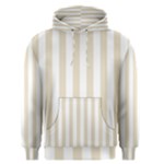 Vertical Stripes - White and Pearl Brown Men s Pullover Hoodie