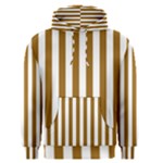 Vertical Stripes - White and Golden Brown Men s Pullover Hoodie