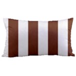 Vertical Stripes - White and Auburn Brown Samsung Note 4 Hardshell Back Case