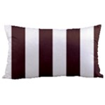 Vertical Stripes - White and Dark Sienna Brown Samsung Note 4 Hardshell Back Case