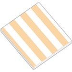 Vertical Stripes - White and Sunset Orange Small Memo Pads