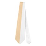 Vertical Stripes - White and Sunset Orange Necktie (One Side)