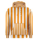 Vertical Stripes - White and Dark Orange Men s Pullover Hoodie