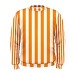 Vertical Stripes - White and Dark Orange Men s Sweatshirt