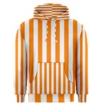 Vertical Stripes - White and Orange Men s Pullover Hoodie