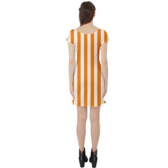Short Sleeve Skater Dress Back