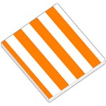 Vertical Stripes - White and Orange Small Memo Pads