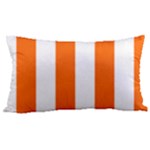 Vertical Stripes - White and Safety Orange Samsung Note 4 Hardshell Back Case