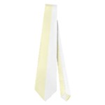Vertical Stripes - White and Cream Yellow Necktie (Two Side)