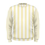 Vertical Stripes - White and Blond Yellow Men s Sweatshirt