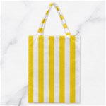 Vertical Stripes - White and Gold Yellow Classic Tote Bag