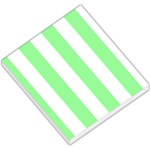 Vertical Stripes - White and Light Green Small Memo Pads