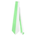 Vertical Stripes - White and Light Green Necktie (Two Side)