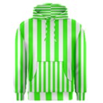Vertical Stripes - White and Neon Green Men s Pullover Hoodie