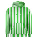 Vertical Stripes - White and Lime Green Men s Pullover Hoodie