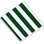 Vertical Stripes - White and Forest Green Small Memo Pads