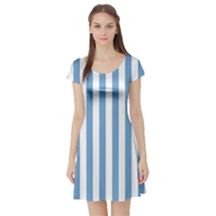 Short Sleeve Skater Dress Front