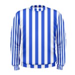 Vertical Stripes - White and Royal Blue Men s Sweatshirt