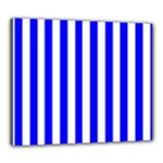 Vertical Stripes - White and Blue Canvas 24  x 20  (Stretched)