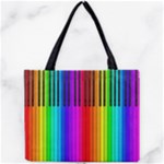 Rainbow Piano Keyboard  Mini Tote Bag