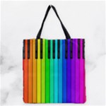 Rainbow Piano Keyboard  Grocery Tote Bag