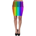 Rainbow Piano Keyboard  Bodycon Skirt