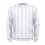 Vertical Stripes - White and Pastel Violet Men s Sweatshirt