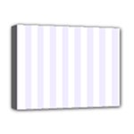 Vertical Stripes - White and Pastel Violet Deluxe Canvas 16  x 12  (Stretched)