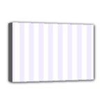 Vertical Stripes - White and Pastel Violet Deluxe Canvas 18  x 12  (Stretched)