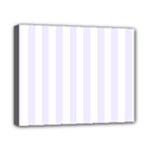 Vertical Stripes - White and Pastel Violet Canvas 10  x 8  (Stretched)