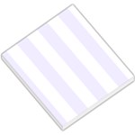 Vertical Stripes - White and Pastel Violet Small Memo Pads