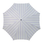 Vertical Stripes - White and Pastel Violet Golf Umbrella