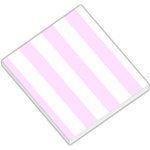 Vertical Stripes - White and Pale Thistle Violet Small Memo Pads