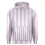 Vertical Stripes - White and Thistle Violet Men s Pullover Hoodie