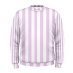 Vertical Stripes - White and Thistle Violet Men s Sweatshirt