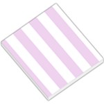 Vertical Stripes - White and Thistle Violet Small Memo Pads