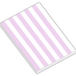 Vertical Stripes - White and Thistle Violet Large Memo Pads