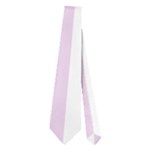 Vertical Stripes - White and Thistle Violet Necktie (Two Side)