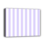 Vertical Stripes - White and Pale Lavender Violet Deluxe Canvas 16  x 12  (Stretched)
