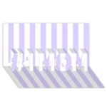 Vertical Stripes - White and Pale Lavender Violet #1 MOM 3D Greeting Cards (8x4)